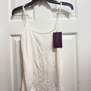 White Spaghetti Strap Tank Top